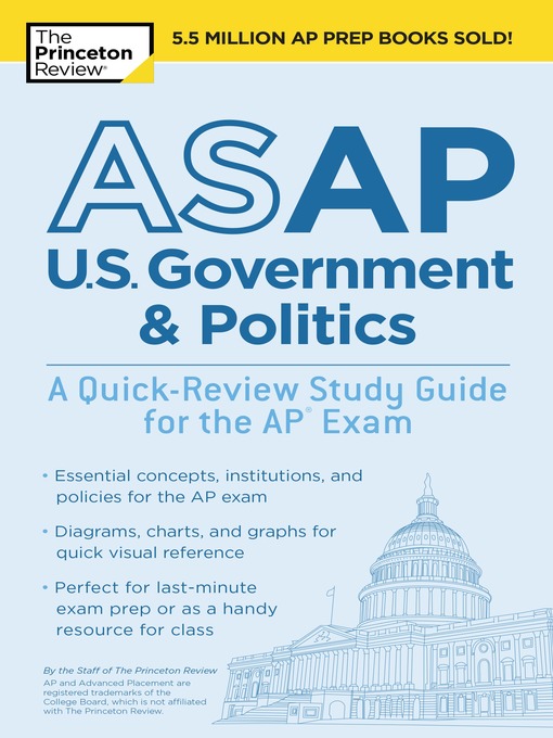 Title details for ASAP U.S. Government & Politics by The Princeton Review - Available